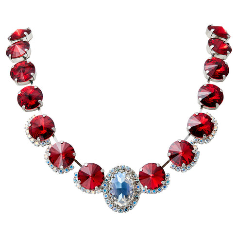 Vestuvinė vėrinys "Safyro Žavesys" su Swarovski™ kristalais